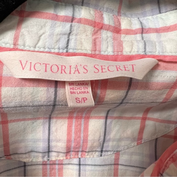 Victoria's Secret Plaid Pajama Set Pink Size S/P Preowned Excellent Condition - Picture 8 of 8